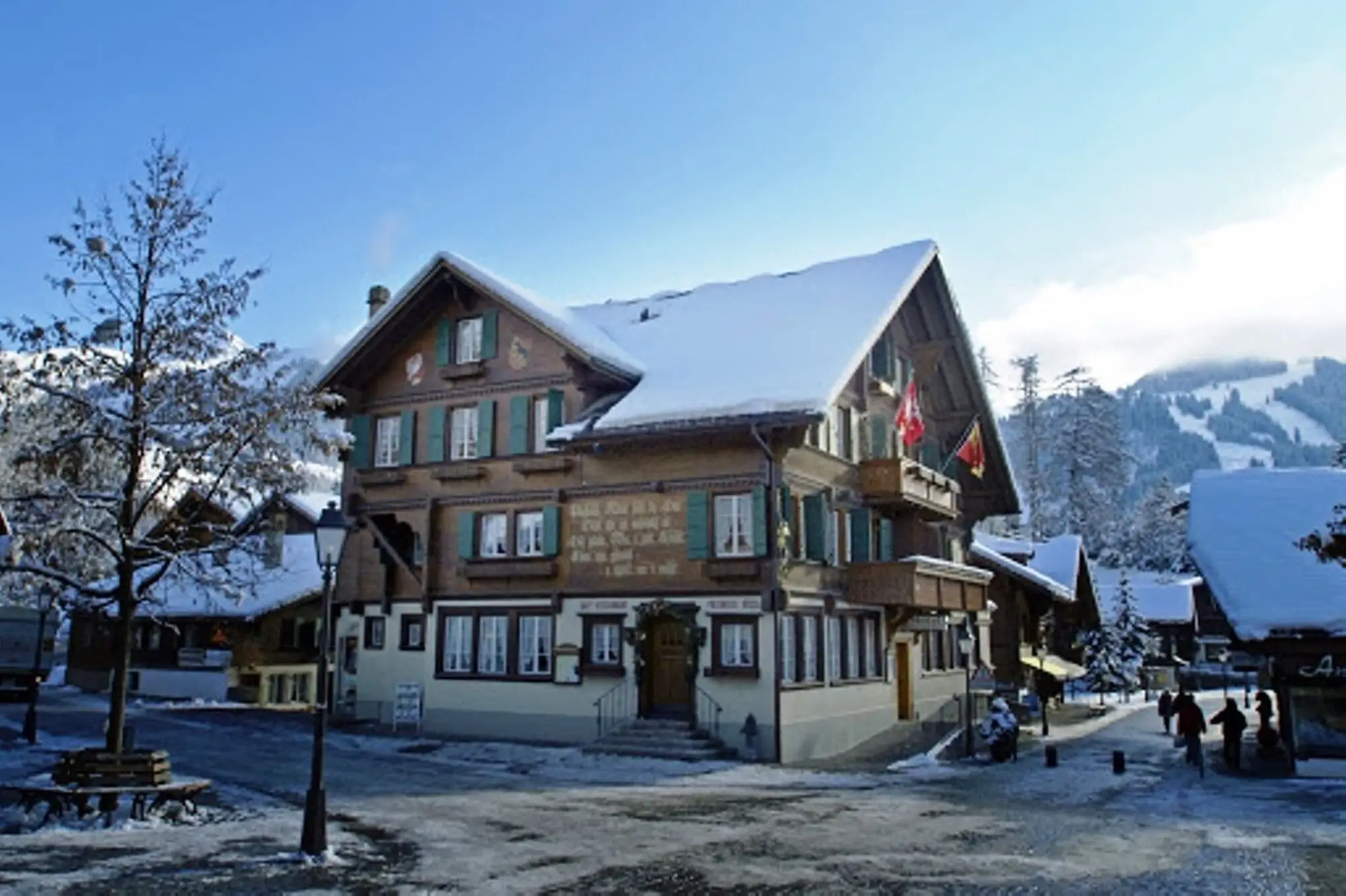 The hotel on the Promenade in winter