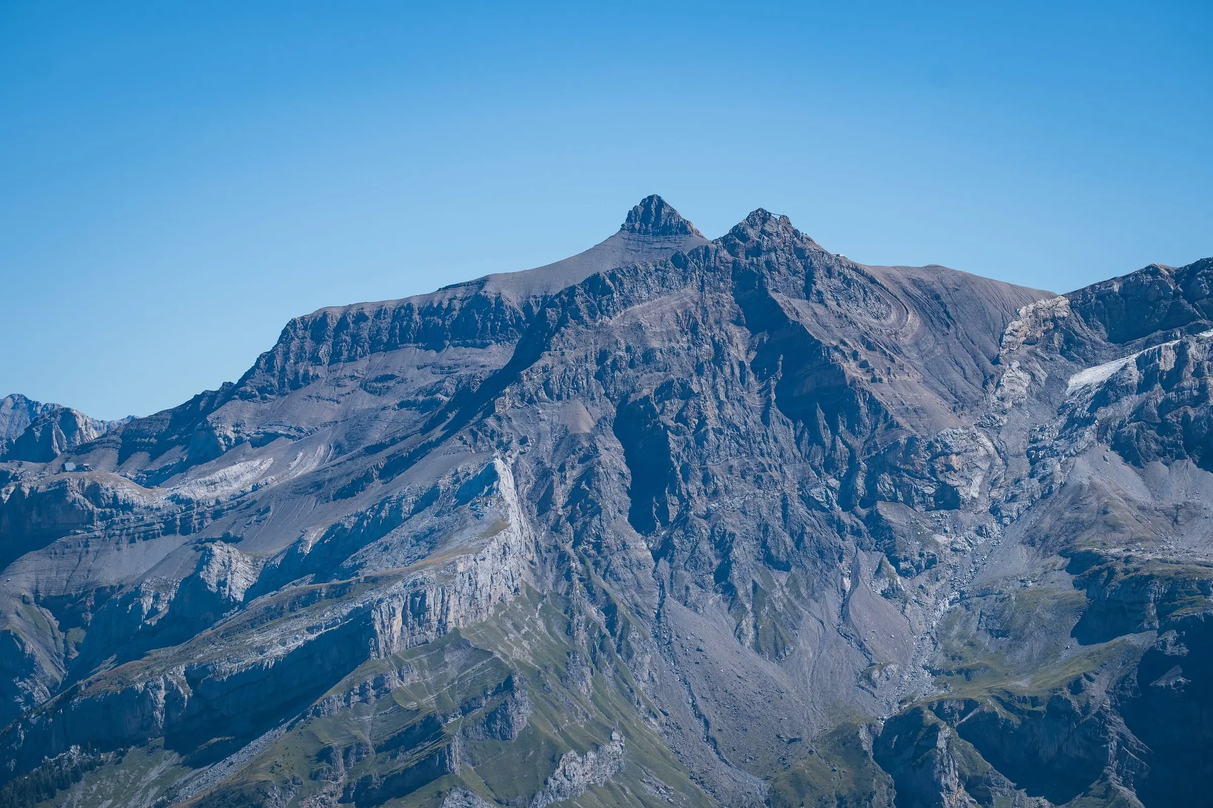 Scex Rouge and Diablerets glacier from Le Chamossaire